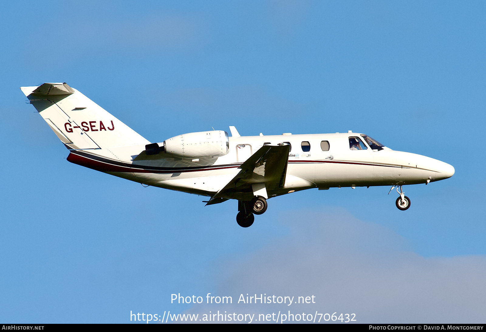 Aircraft Photo of G-SEAJ | Cessna 525 CitationJet | Centreline Air | AirHistory.net #706432