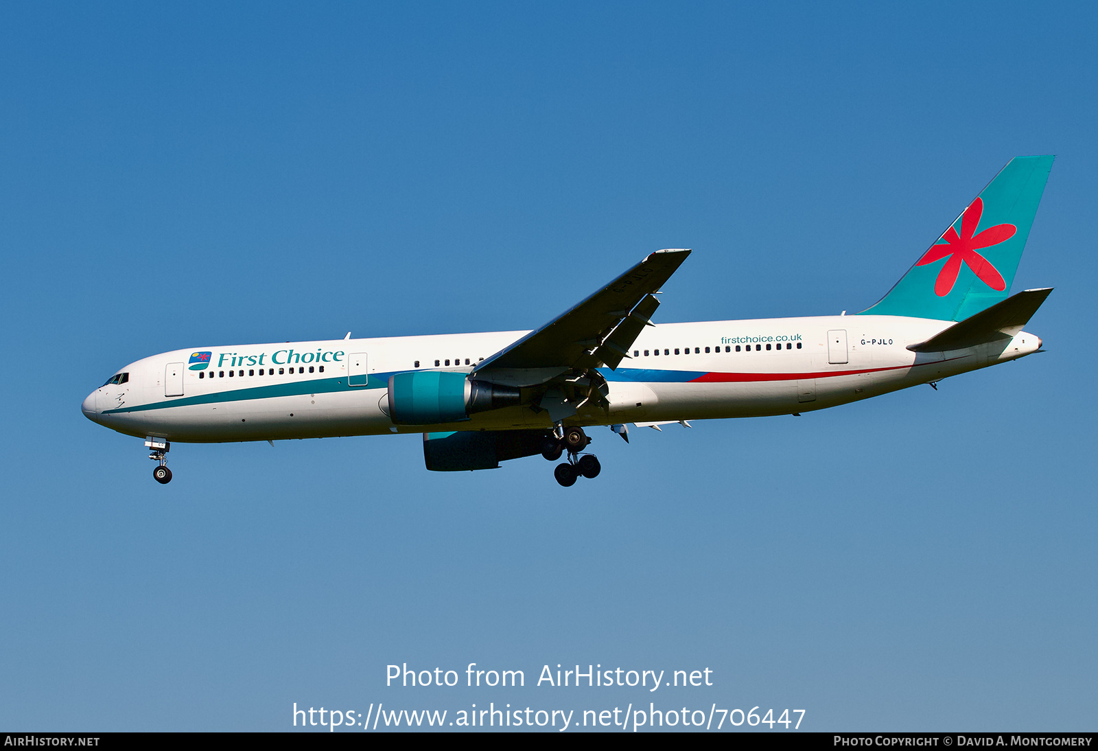 Aircraft Photo of G-PJLO | Boeing 767-35E/ER | First Choice Airways | AirHistory.net #706447