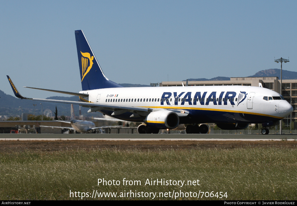 Aircraft Photo of EI-EBM | Boeing 737-8AS | Ryanair | AirHistory.net #706454