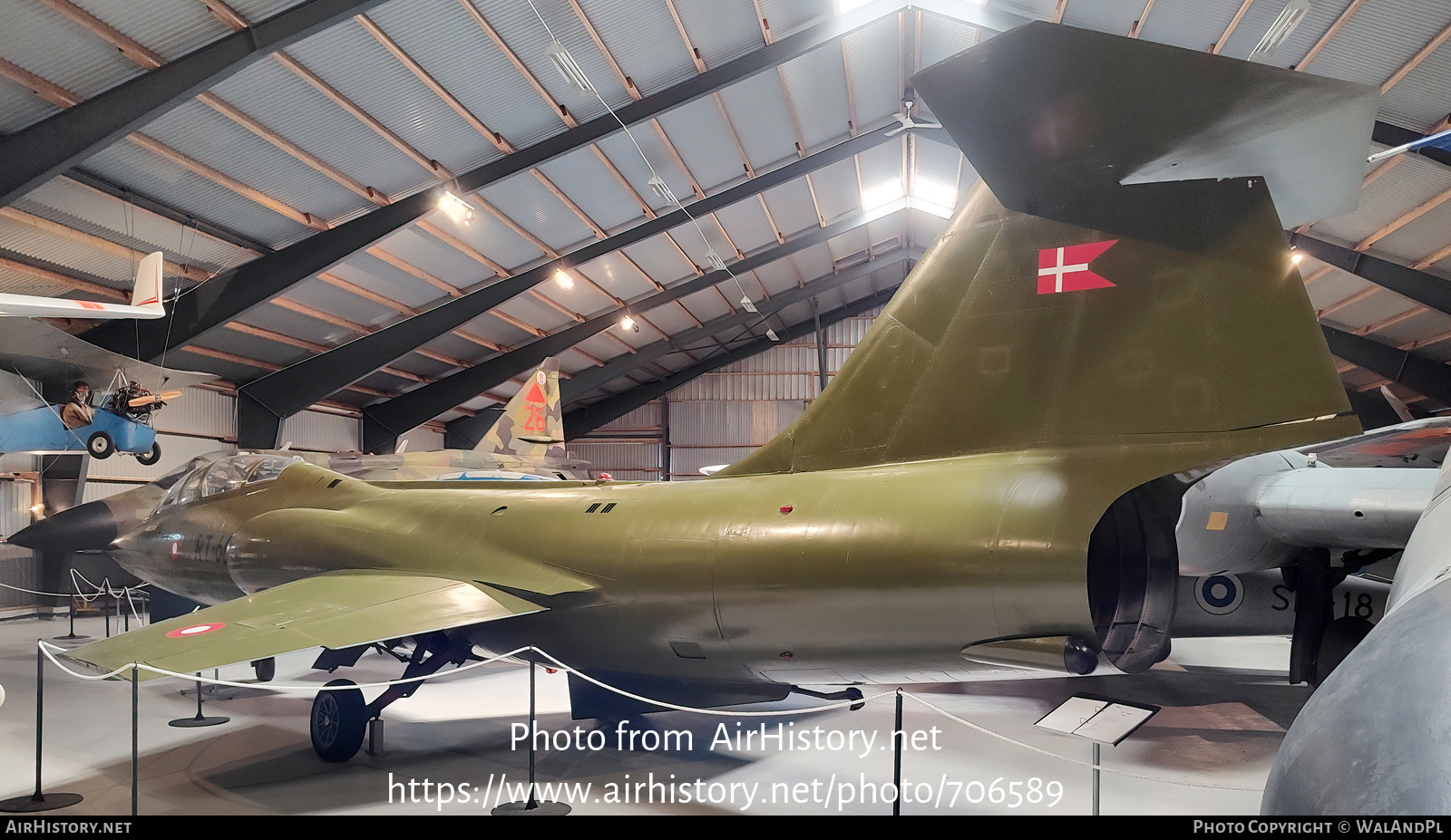 Aircraft Photo of RT-667 | Lockheed CF-104D Starfighter Mk2 | Denmark - Air Force | AirHistory.net #706589