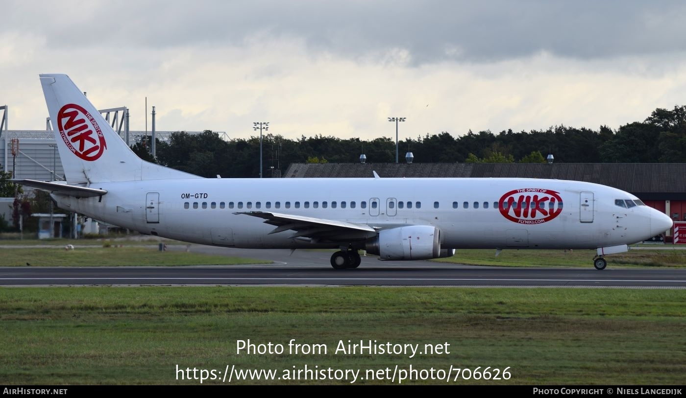 Aircraft Photo of OM-GTD | Boeing 737-46J | Niki | AirHistory.net #706626