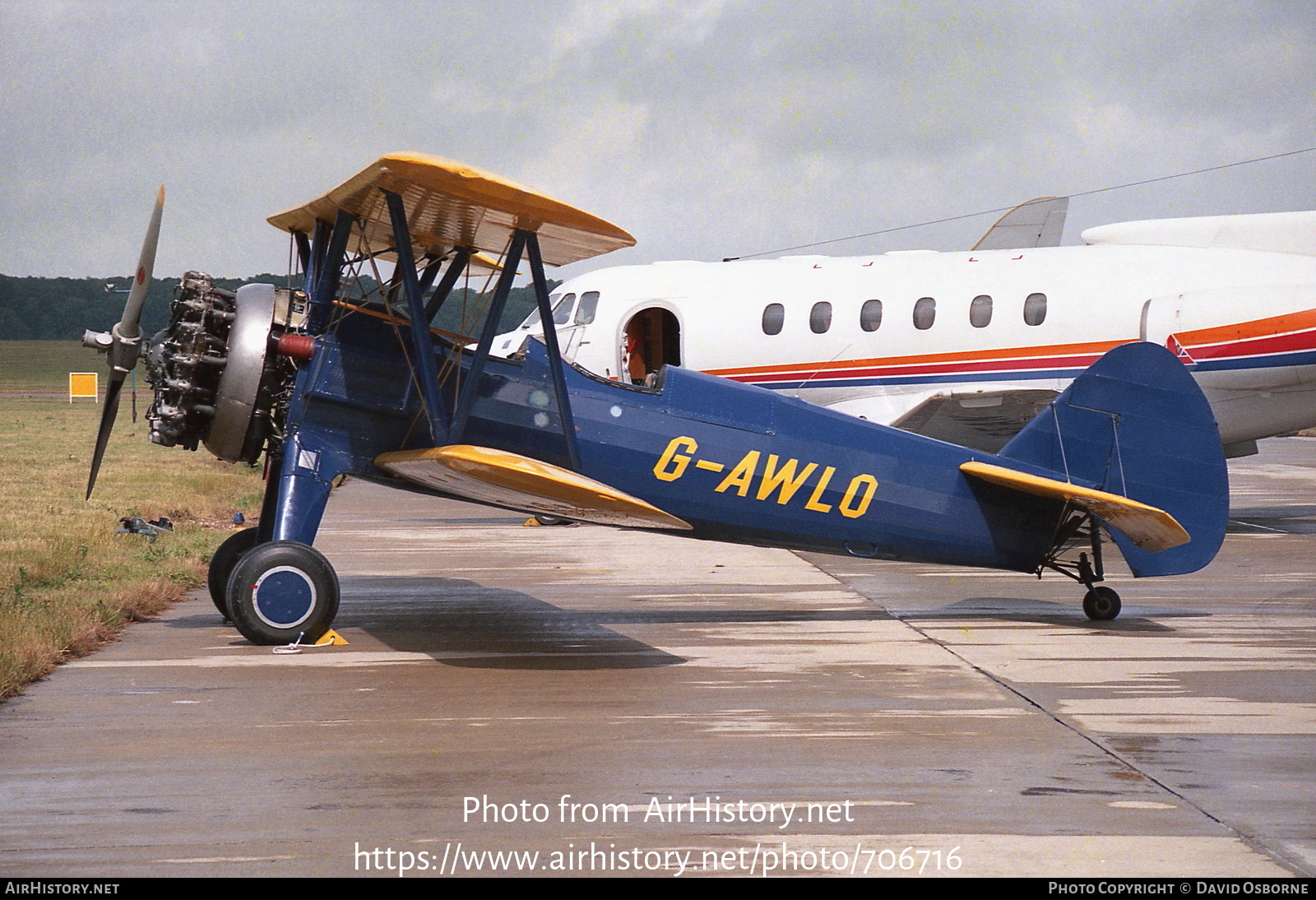 Aircraft Photo of G-AWLO | Boeing PT-13D Kaydet (E75) | AirHistory.net #706716