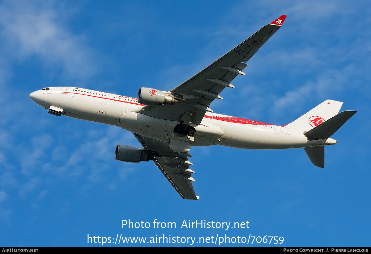 Aircraft Photo of 7T-VJX | Airbus A330-202 | Air Algérie | AirHistory.net #706759