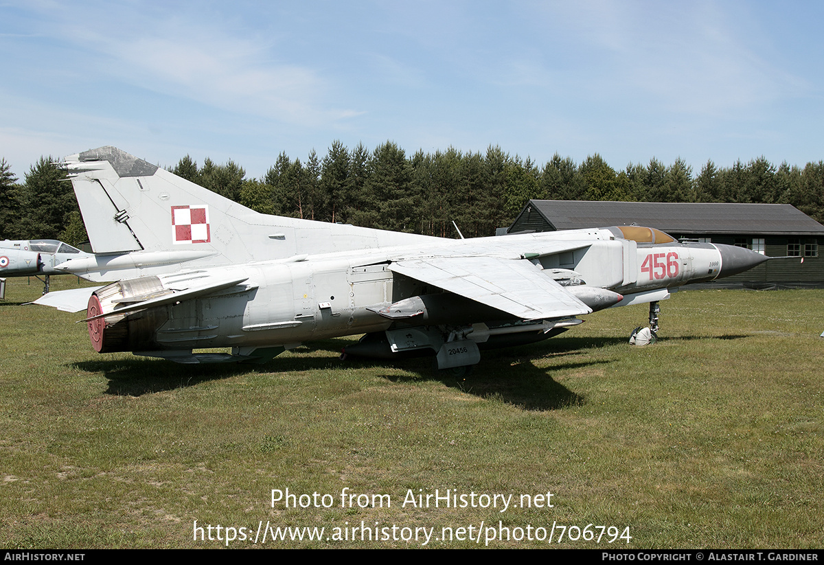 Aircraft Photo of 456 | Mikoyan-Gurevich MiG-23MF | Poland - Air Force | AirHistory.net #706794