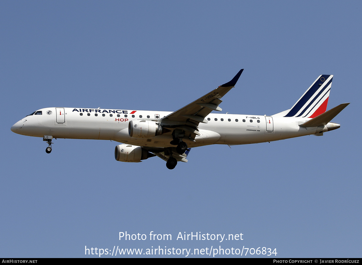 Aircraft Photo of F-HBLG | Embraer 190STD (ERJ-190-100STD) | Air France | AirHistory.net #706834