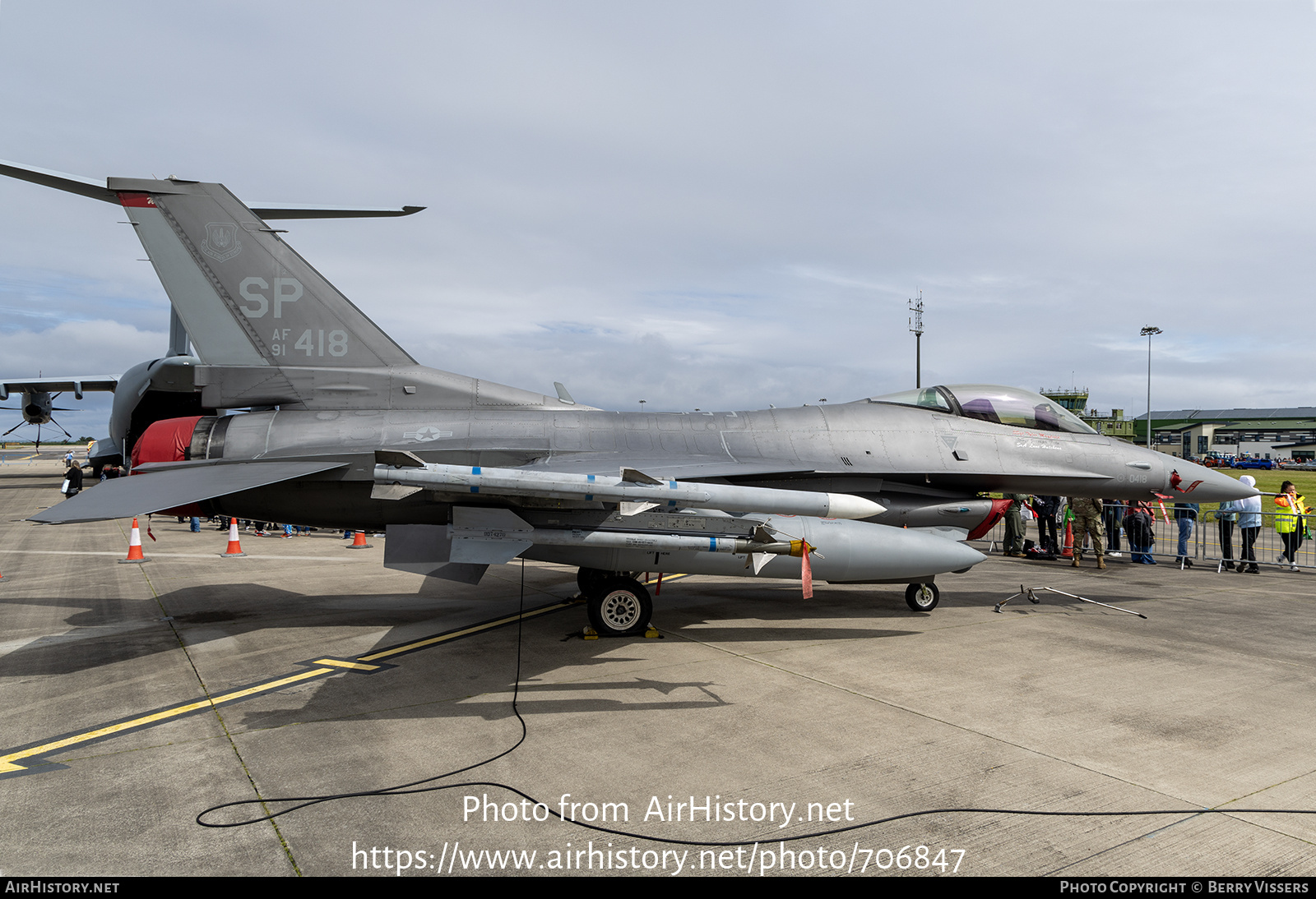 Aircraft Photo of 91-0418 / AF91-418 | Lockheed F-16CM Fighting Falcon | USA - Air Force | AirHistory.net #706847