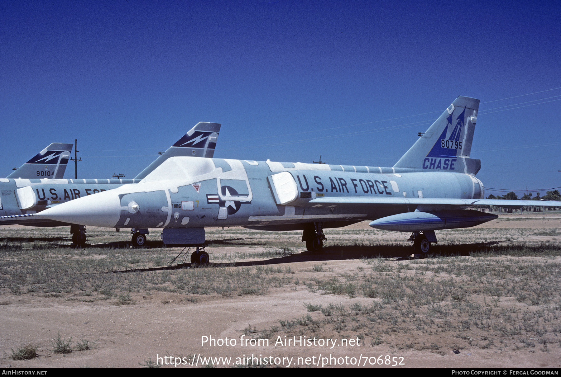 Aircraft Photo of 58-0795 / 80795 | Convair F-106A Delta Dart | USA - Air Force | AirHistory.net #706852