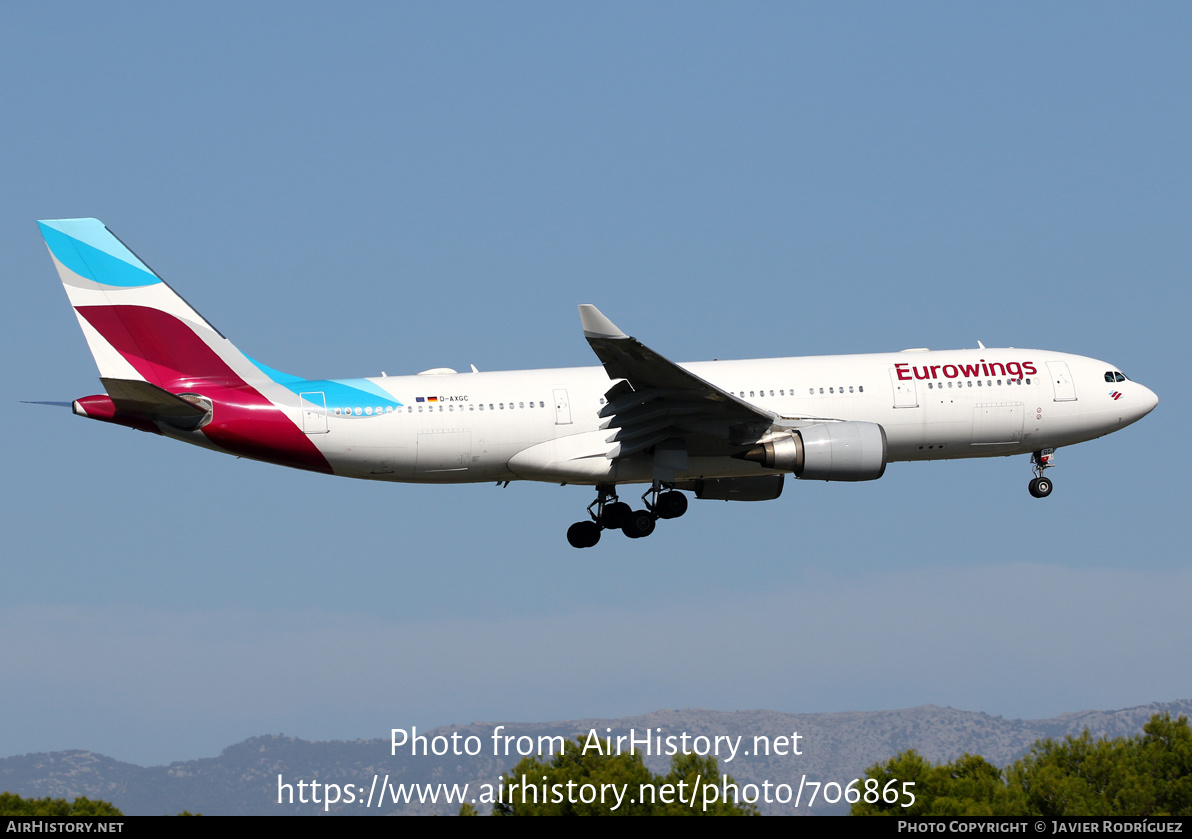 Aircraft Photo of D-AXGC | Airbus A330-203 | Eurowings | AirHistory.net #706865