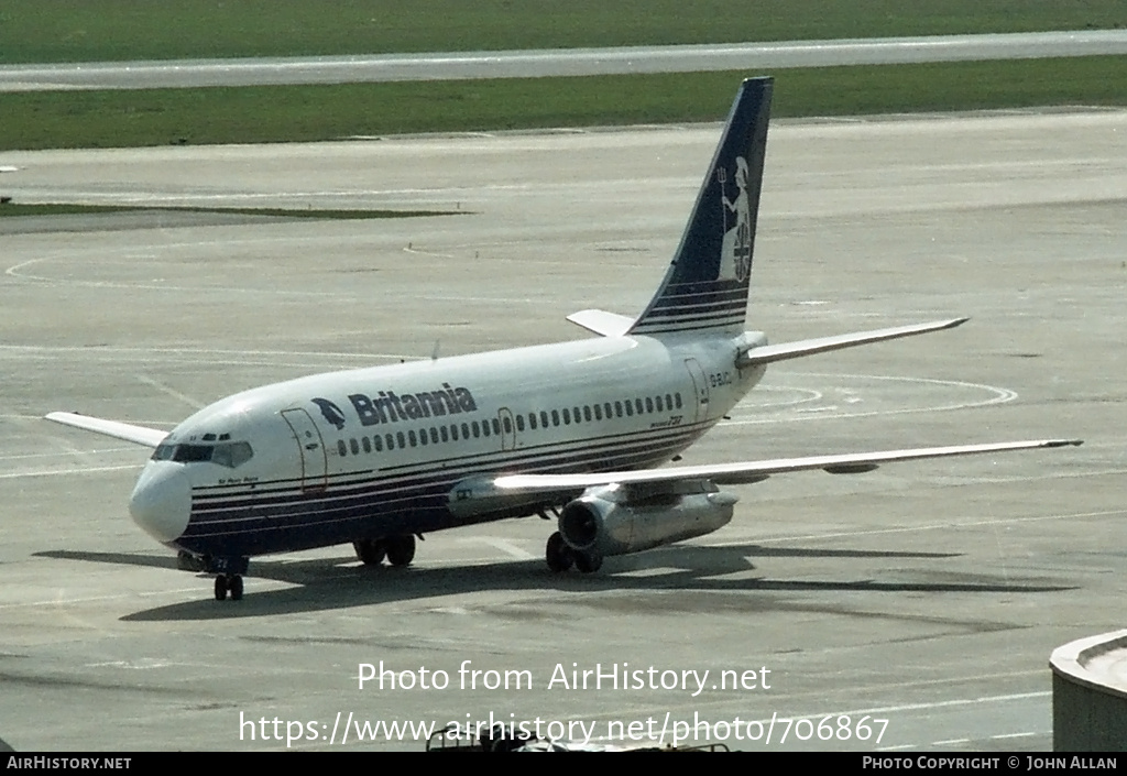 Aircraft Photo of G-BJCU | Boeing 737-204/Adv | Britannia Airways | AirHistory.net #706867