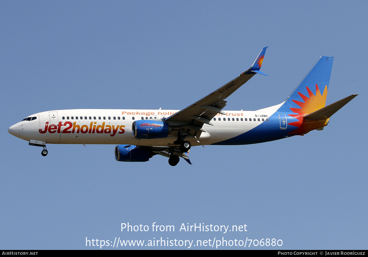 Aircraft Photo of G-JZBC | Boeing 737-800 | Jet2 Holidays | AirHistory.net #706880