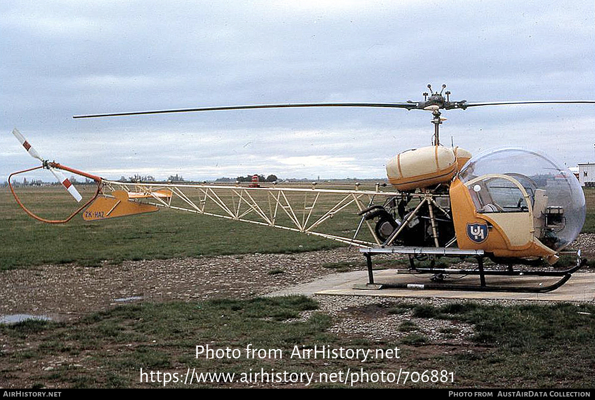 Aircraft Photo of ZK-HAZ / HAZ | Bell 47G-3B-1 | Utility Helicopters | AirHistory.net #706881