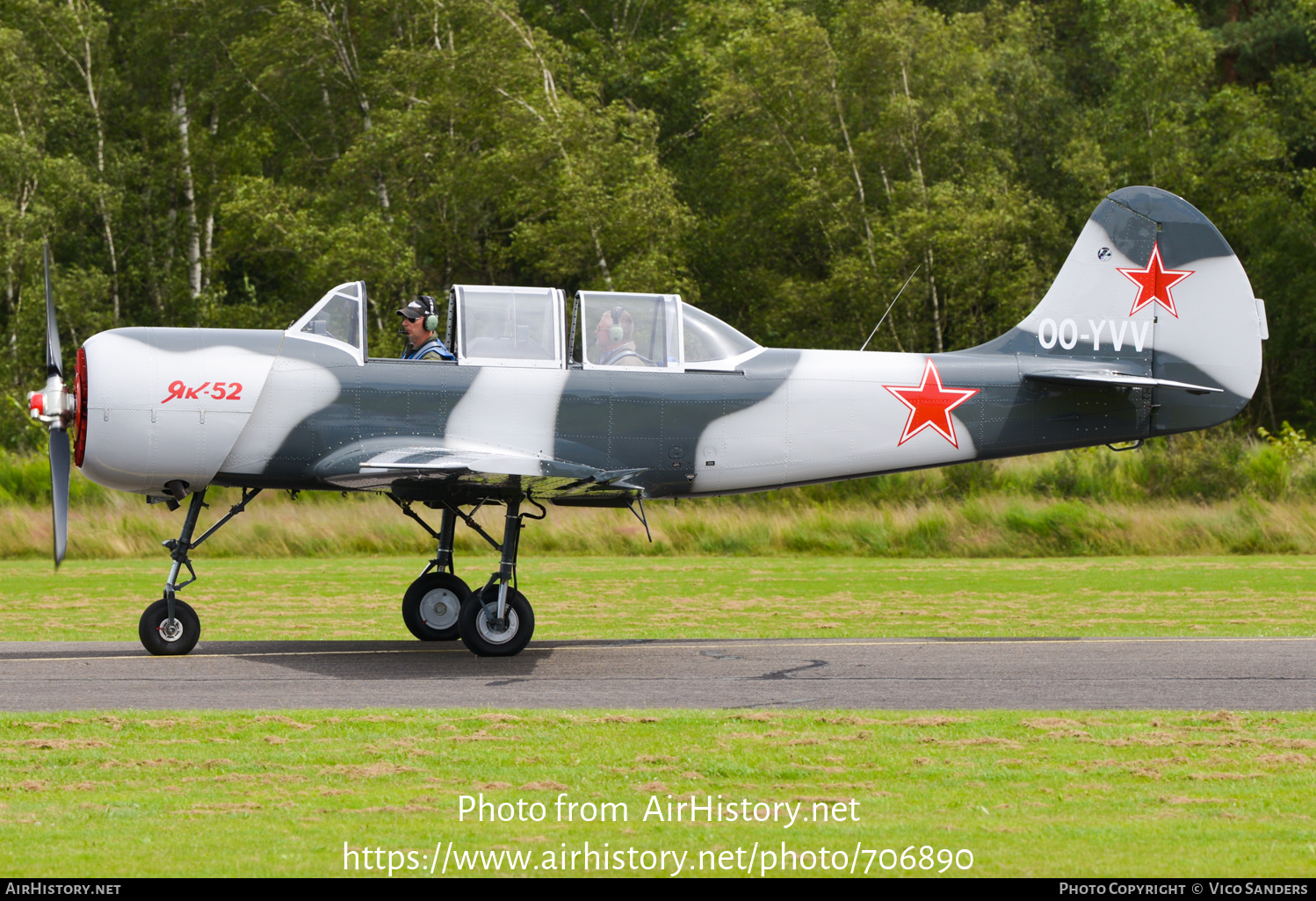 Aircraft Photo of OO-YVV | Yakovlev Yak-52 | AirHistory.net #706890