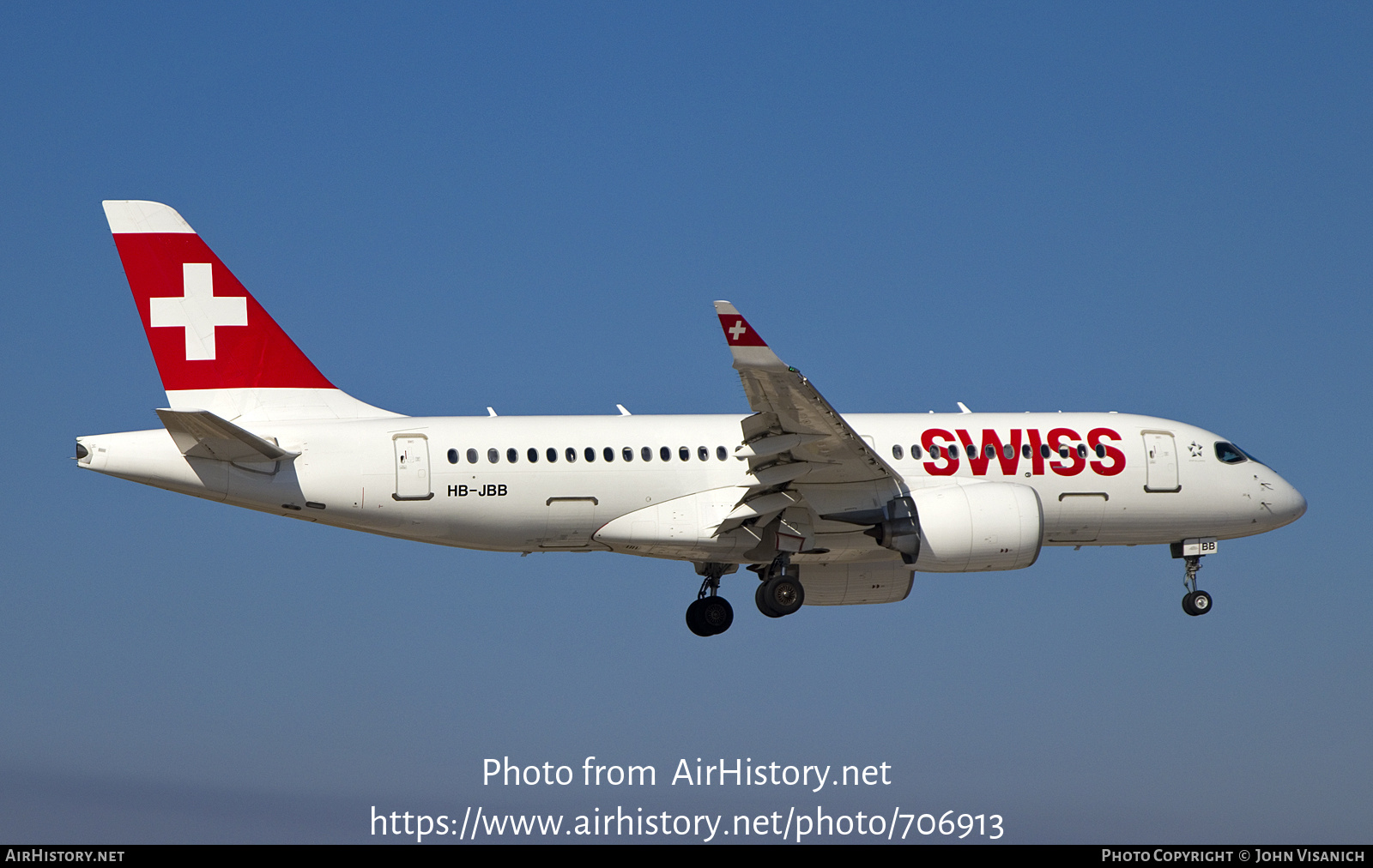 Aircraft Photo of HB-JBB | Bombardier CSeries CS100 (BD-500-1A10) | Swiss International Air Lines | AirHistory.net #706913