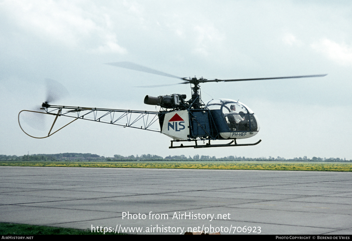 Aircraft Photo of PH-HEF | Sud SA-318C Alouette II Astazou | Nationale Luchtvaart School - NLS | AirHistory.net #706923