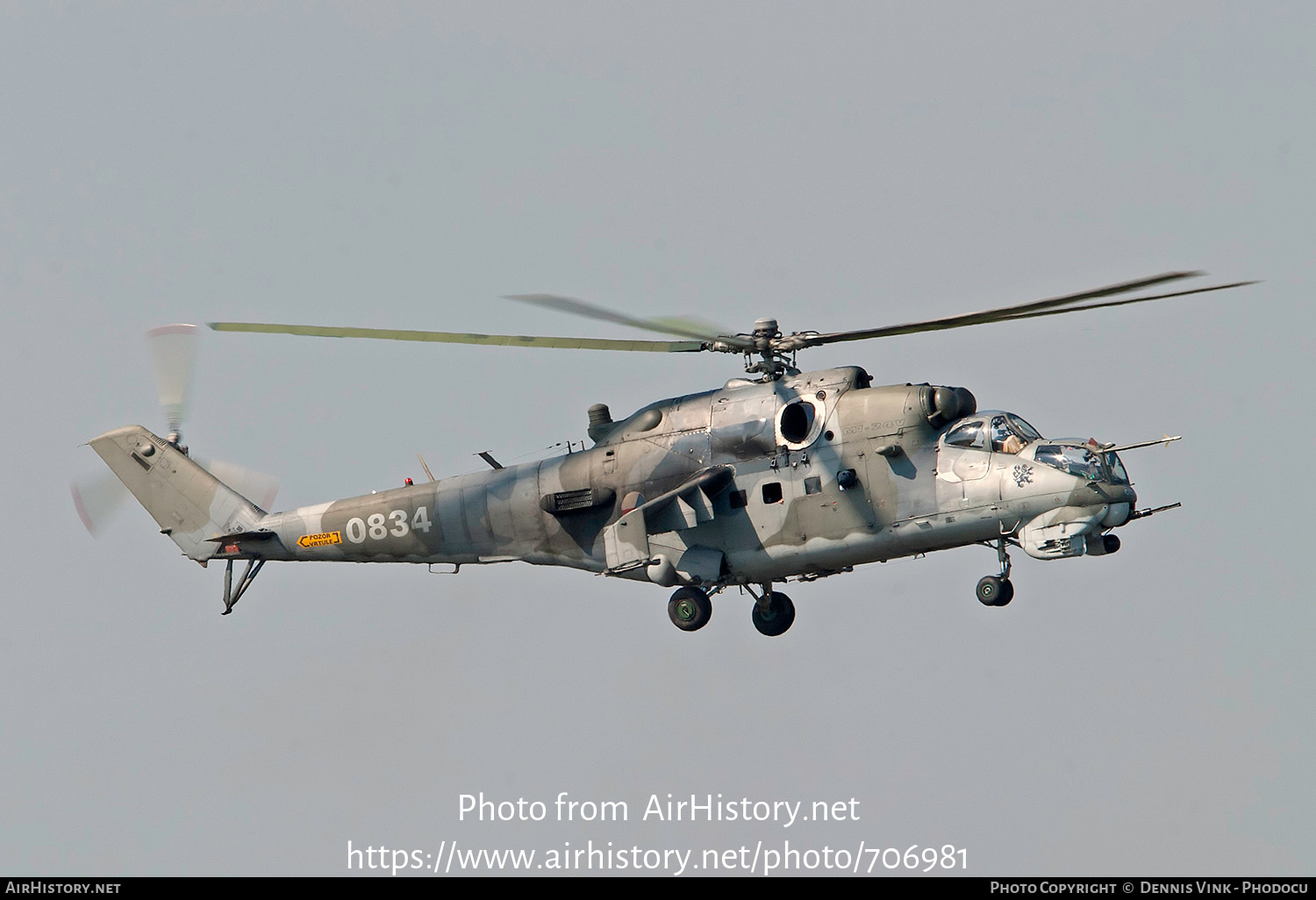 Aircraft Photo of 0834 | Mil Mi-24V | Czechia - Air Force | AirHistory.net #706981