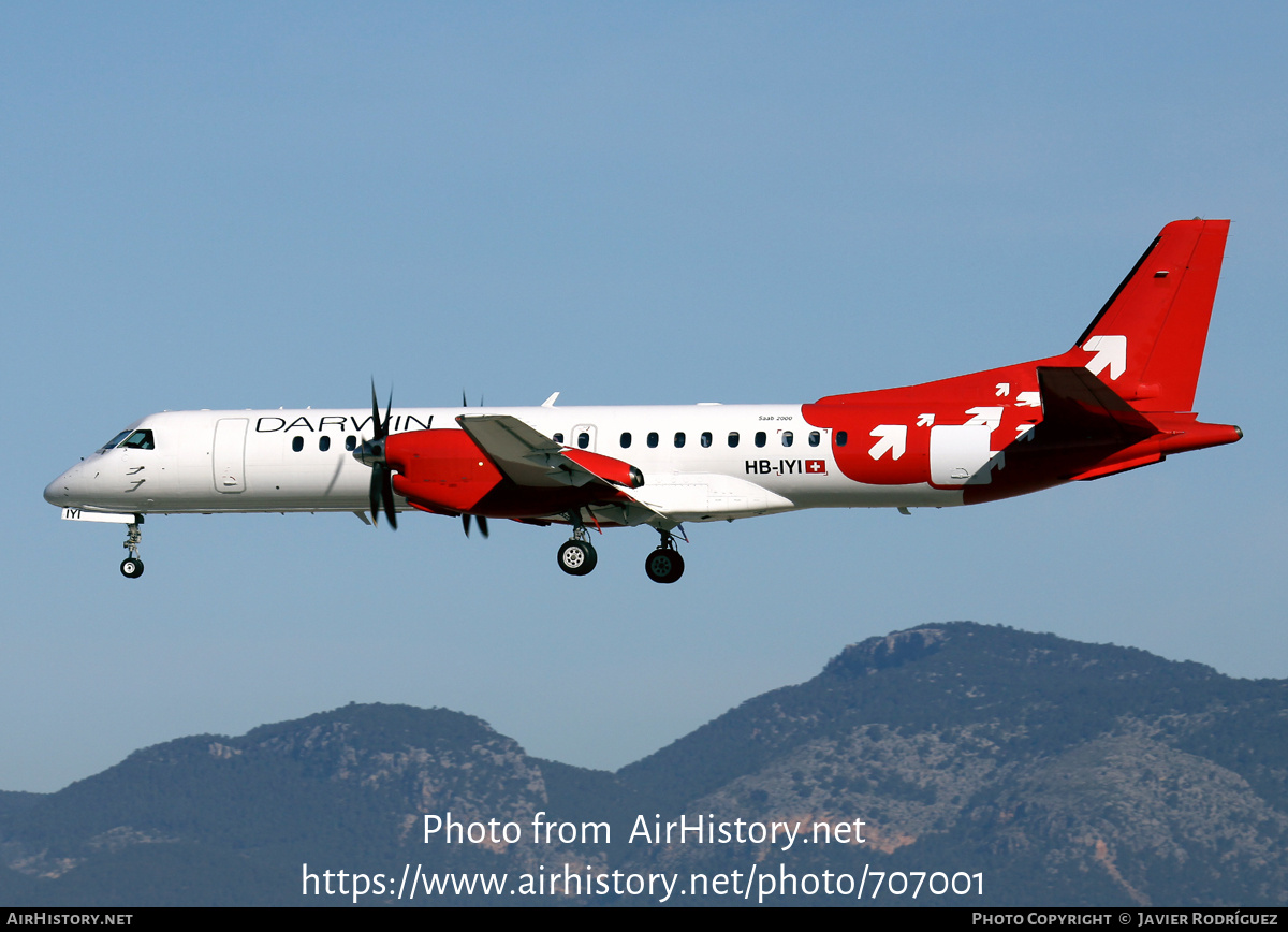 Aircraft Photo of HB-IYI | Saab 2000 | Darwin Airline | AirHistory.net #707001