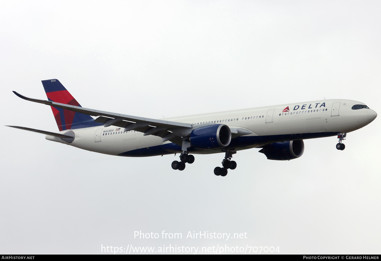 Aircraft Photo of N423DX | Airbus A330-941N | Delta Air Lines | AirHistory.net #707004