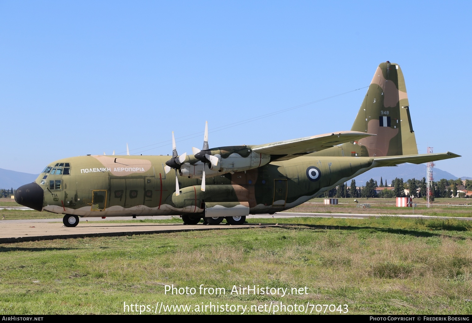 Aircraft Photo of 948 | Lockheed C-130B Hercules (L-282) | Greece - Air Force | AirHistory.net #707043