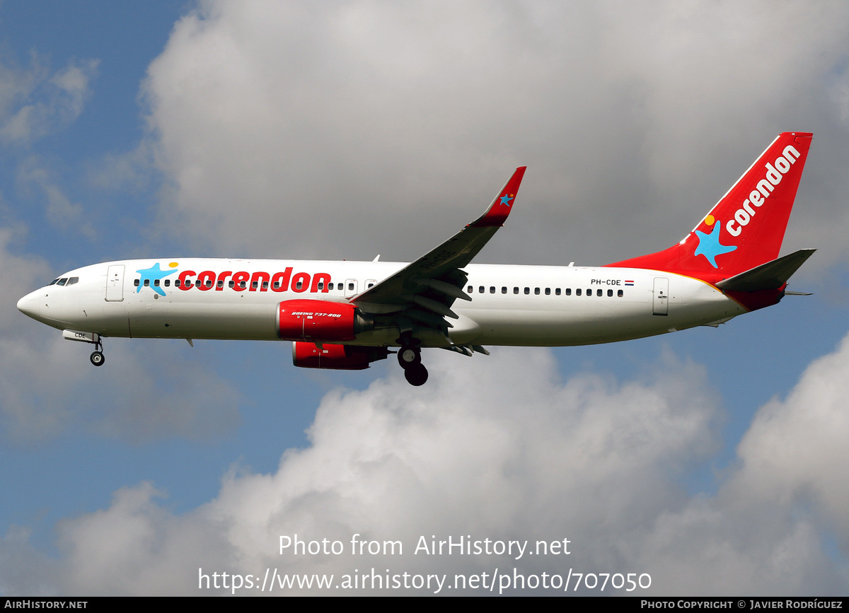 Aircraft Photo of PH-CDE | Boeing 737-8KN | Corendon Dutch Airlines | AirHistory.net #707050