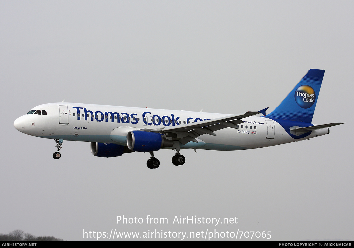 Aircraft Photo of G-DHRG | Airbus A320-214 | Thomas Cook Airlines | AirHistory.net #707065