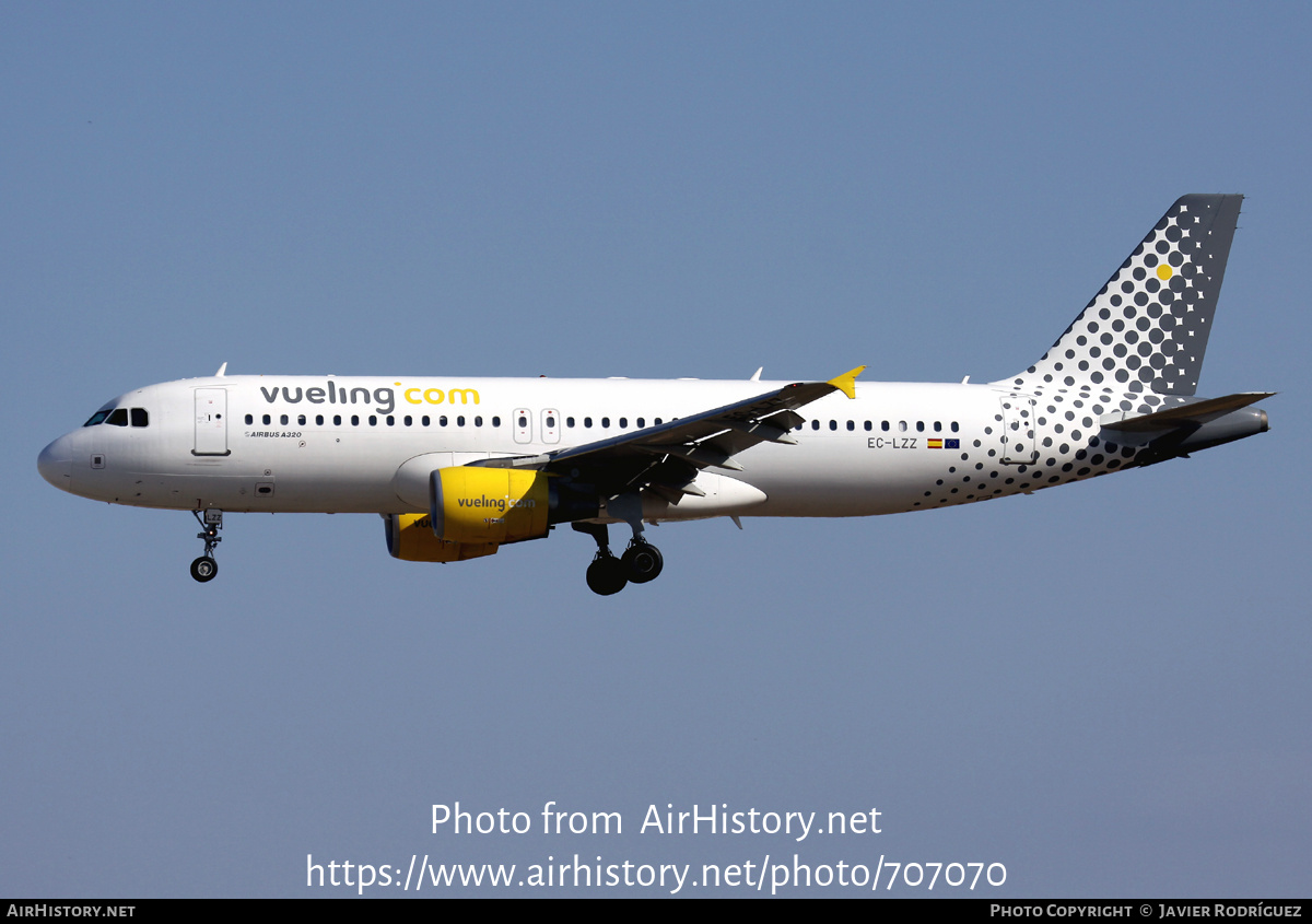 Aircraft Photo of EC-LZZ | Airbus A320-214 | Vueling Airlines | AirHistory.net #707070