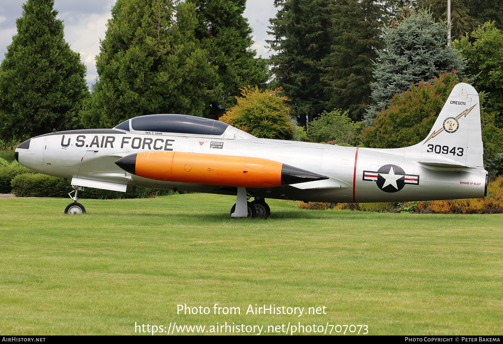 Aircraft Photo of 53-5943 / 30943 | Lockheed T-33A | USA - Air Force | AirHistory.net #707073