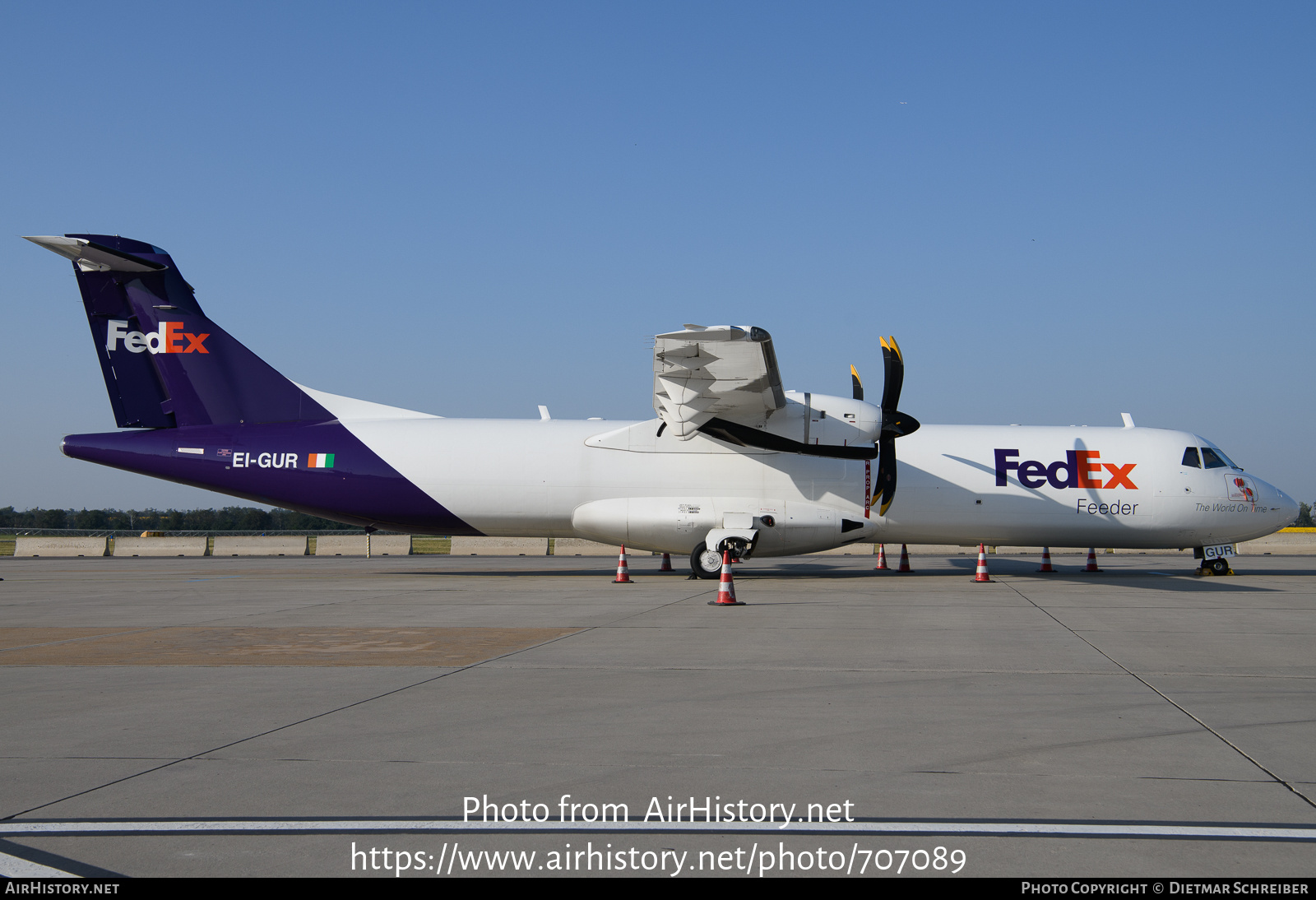 Aircraft Photo of EI-GUR | ATR ATR-72-600F (ATR-72-212A) | FedEx Feeder | AirHistory.net #707089