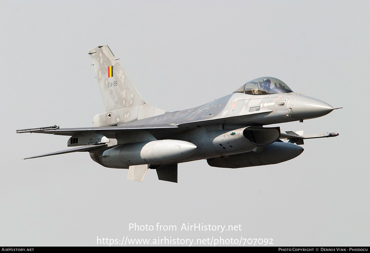 Aircraft Photo of FA98 | General Dynamics F-16AM Fighting Falcon | Belgium - Air Force | AirHistory.net #707092