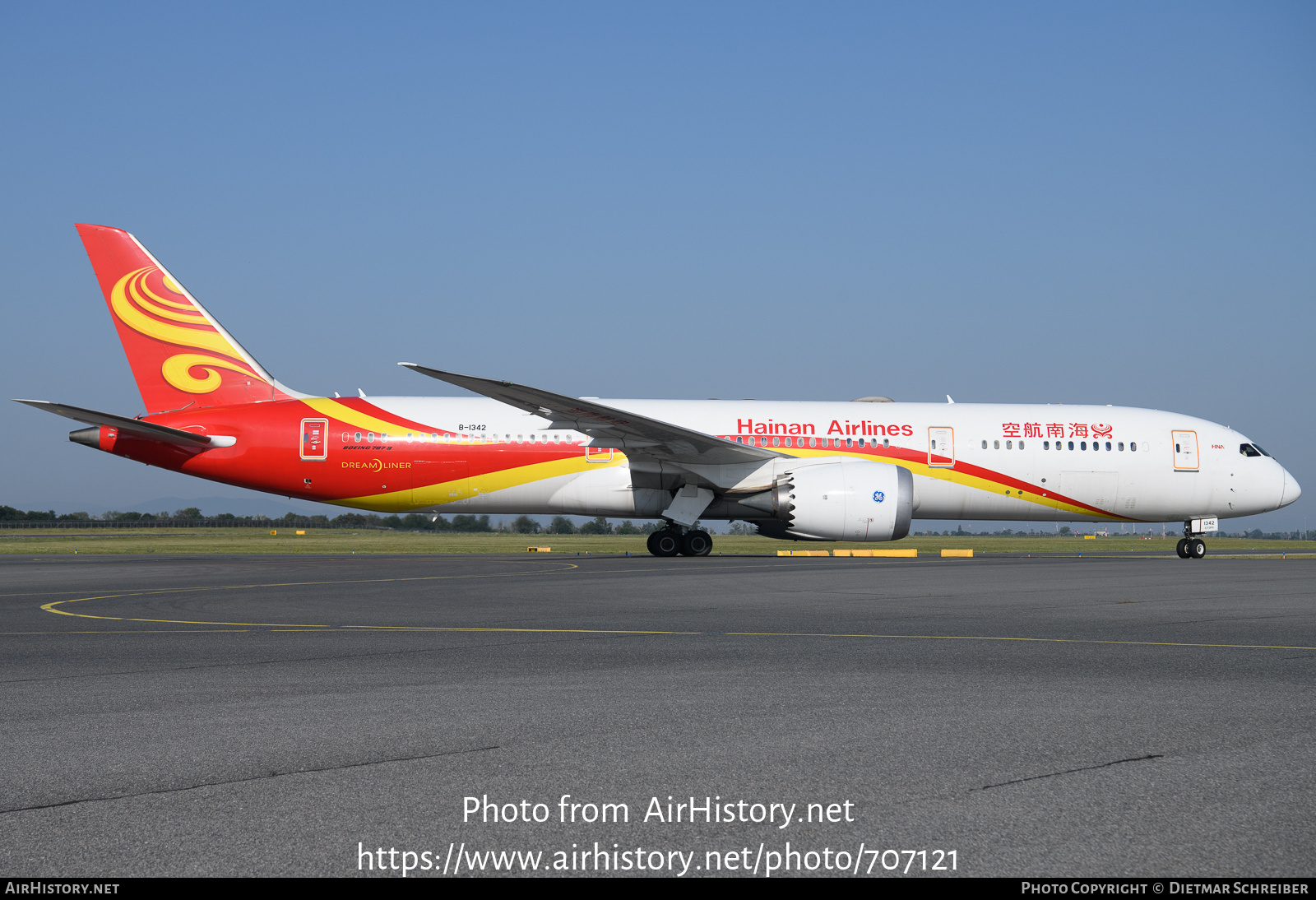 Aircraft Photo of B-1342 | Boeing 787-9 Dreamliner | Hainan Airlines | AirHistory.net #707121