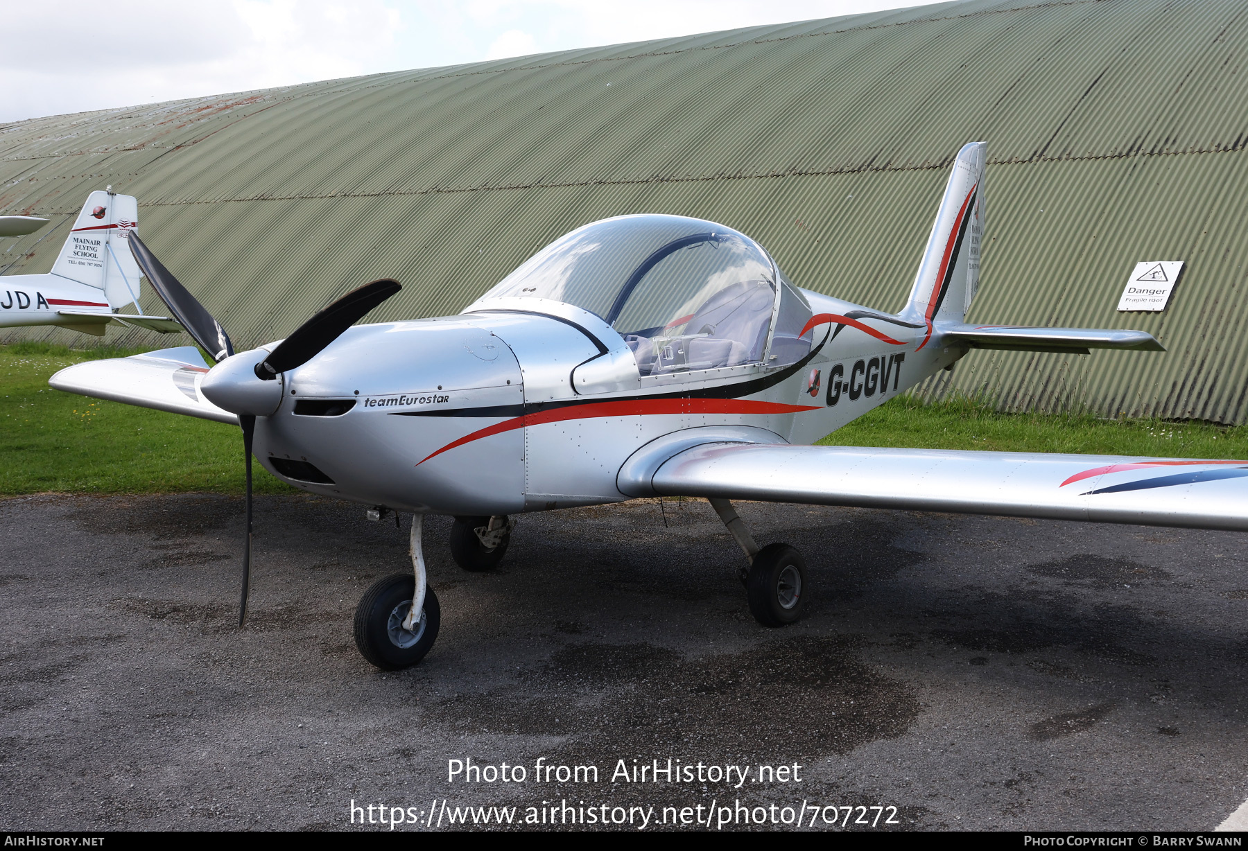 Aircraft Photo of G-CGVT | Cosmik EV-97 TeamEurostar UK | Mainair Flying School | AirHistory.net #707272