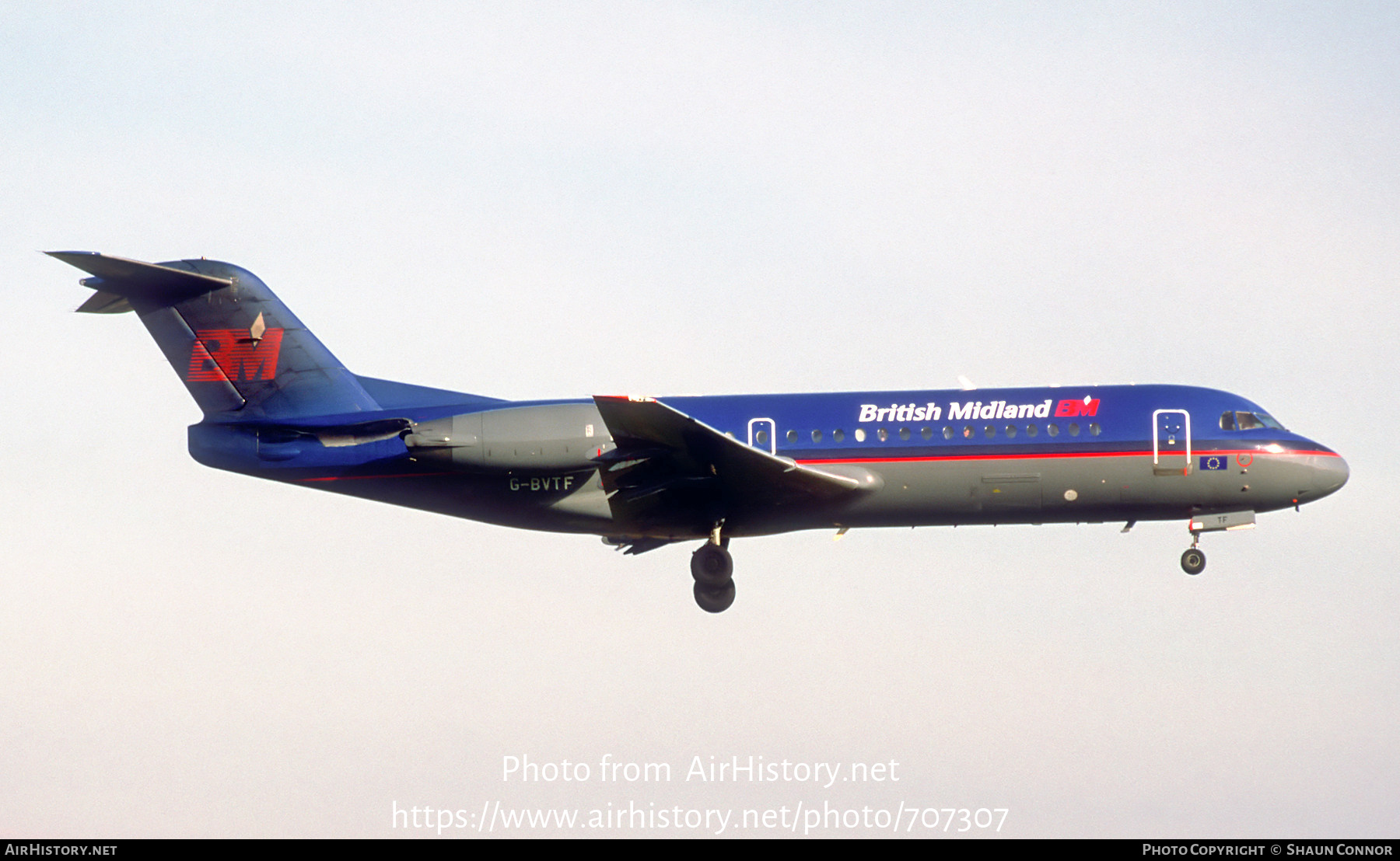 Aircraft Photo of G-BVTF | Fokker 70 (F28-0070) | British Midland Airways - BMA | AirHistory.net #707307