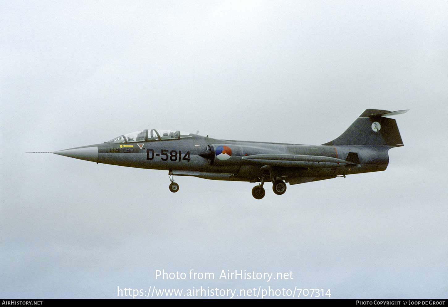 Aircraft Photo of D-5814 | Lockheed TF-104G Starfighter | Netherlands - Air Force | AirHistory.net #707314