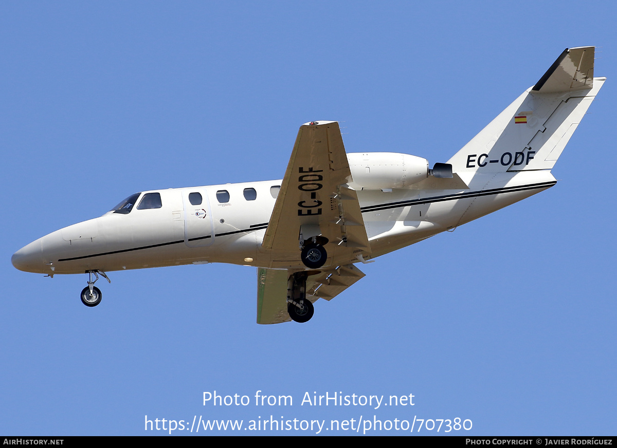 Aircraft Photo of EC-ODF | Cessna 525 CitationJet | AirHistory.net #707380