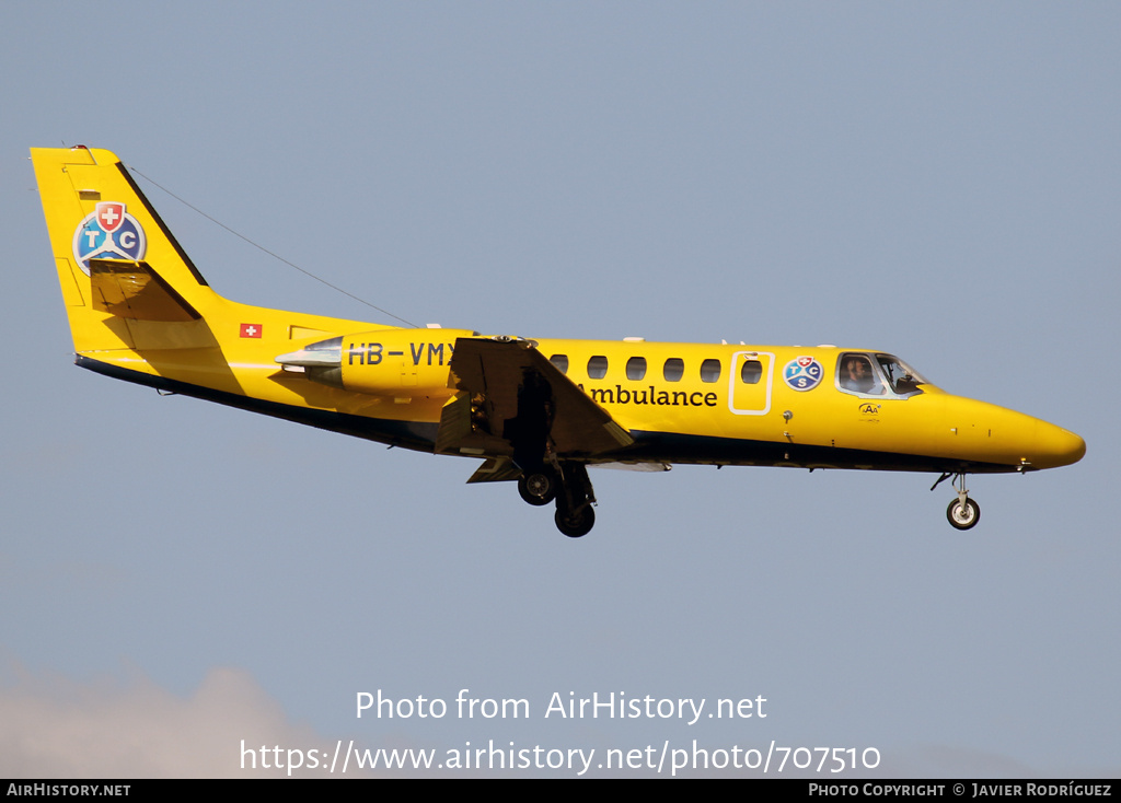 Aircraft Photo of HB-VMX | Cessna 550 Citation Bravo | TCS - Touring Club Schweiz | AirHistory.net #707510