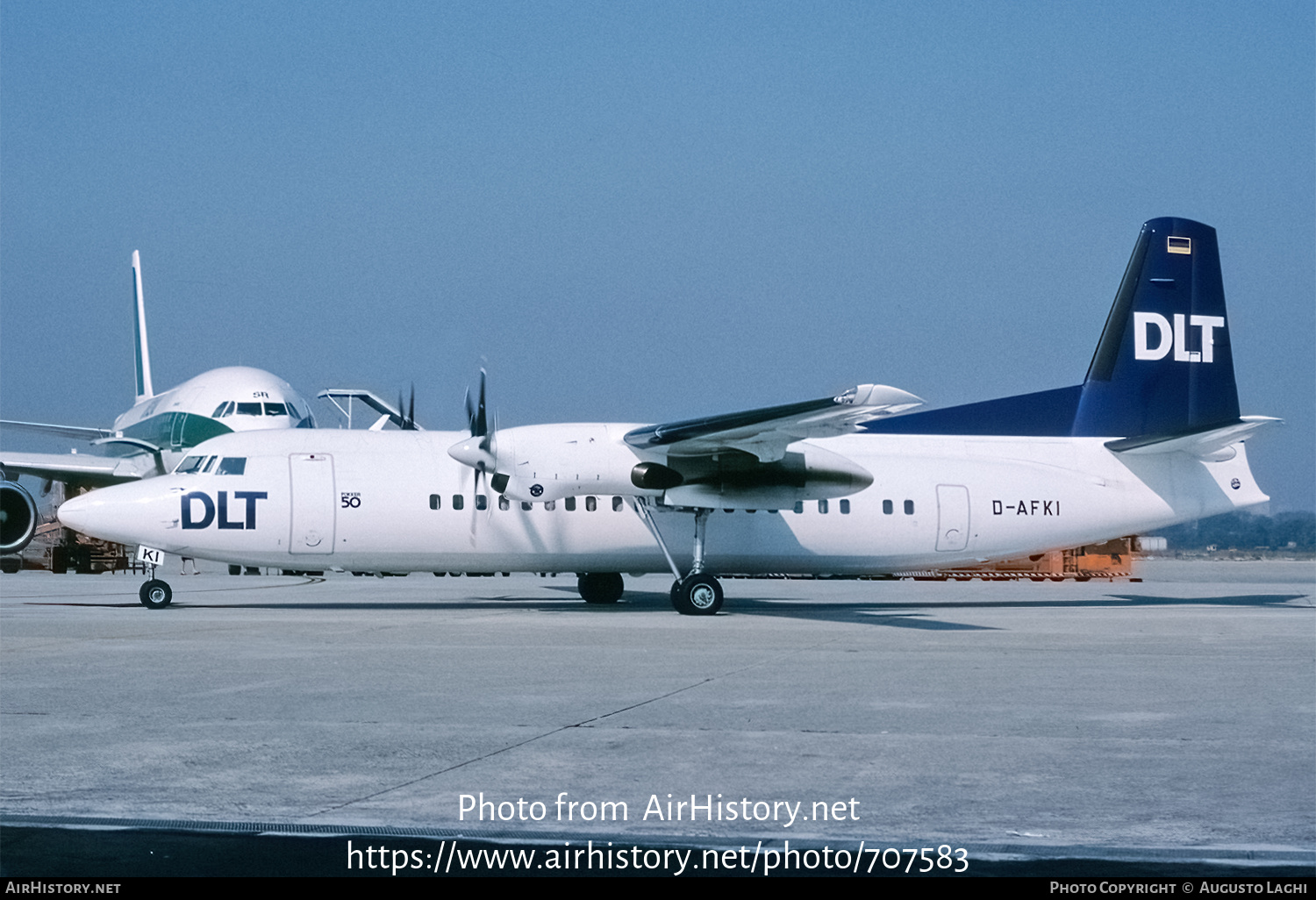 Aircraft Photo of D-AFKI | Fokker 50 | DLT - Deutsche Luftverkehrsgesellschaft | AirHistory.net #707583