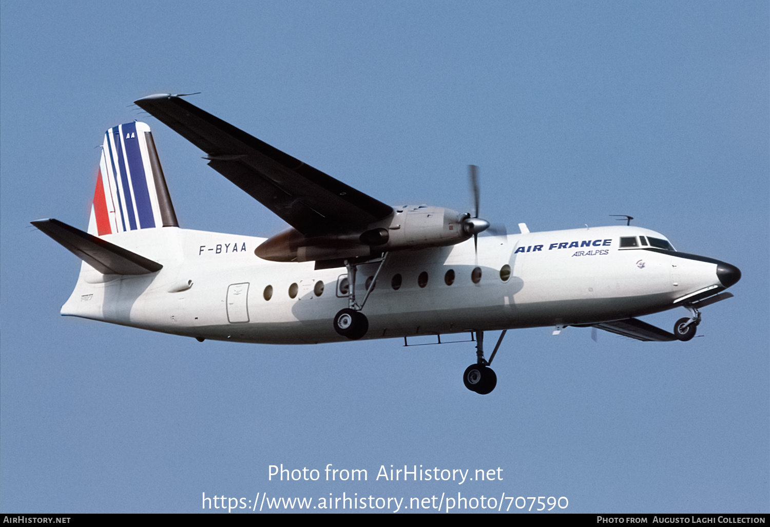 Aircraft Photo of F-BYAA | Fokker F27-400 Friendship | Air France | AirHistory.net #707590