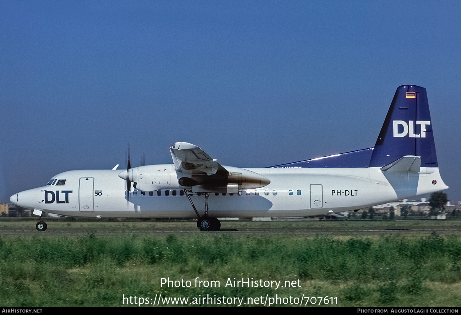 Aircraft Photo of PH-DLT | Fokker 50 | DLT - Deutsche Luftverkehrsgesellschaft | AirHistory.net #707611