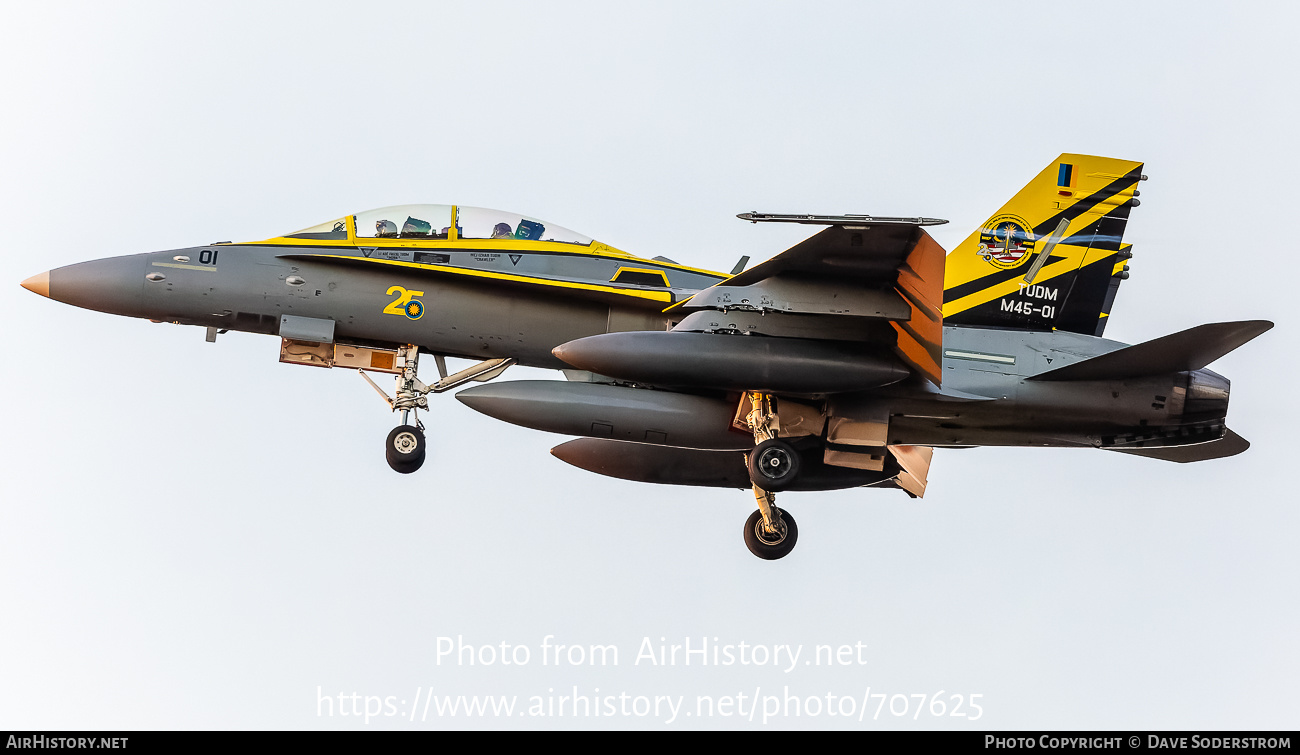 Aircraft Photo of M45-01 | McDonnell Douglas F/A-18D Hornet | Malaysia - Air Force | AirHistory.net #707625