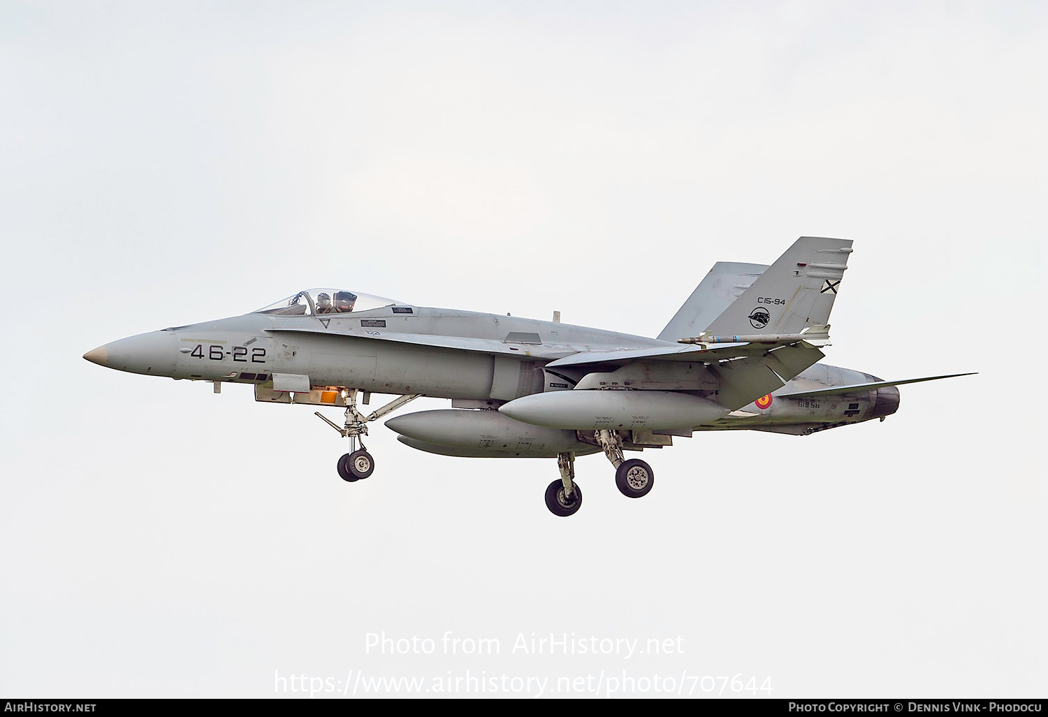 Aircraft Photo of C.15-94 | McDonnell Douglas F/A-18A Hornet | Spain - Air Force | AirHistory.net #707644