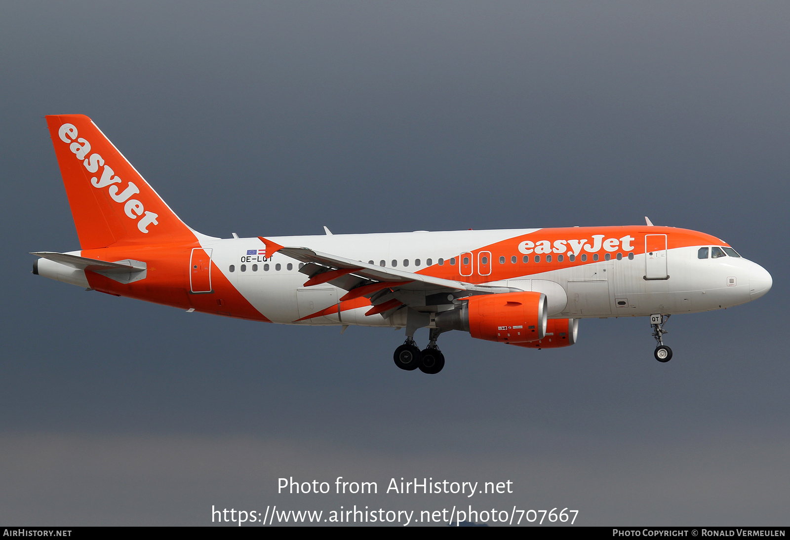 Aircraft Photo of OE-LQT | Airbus A319-111 | EasyJet | AirHistory.net #707667