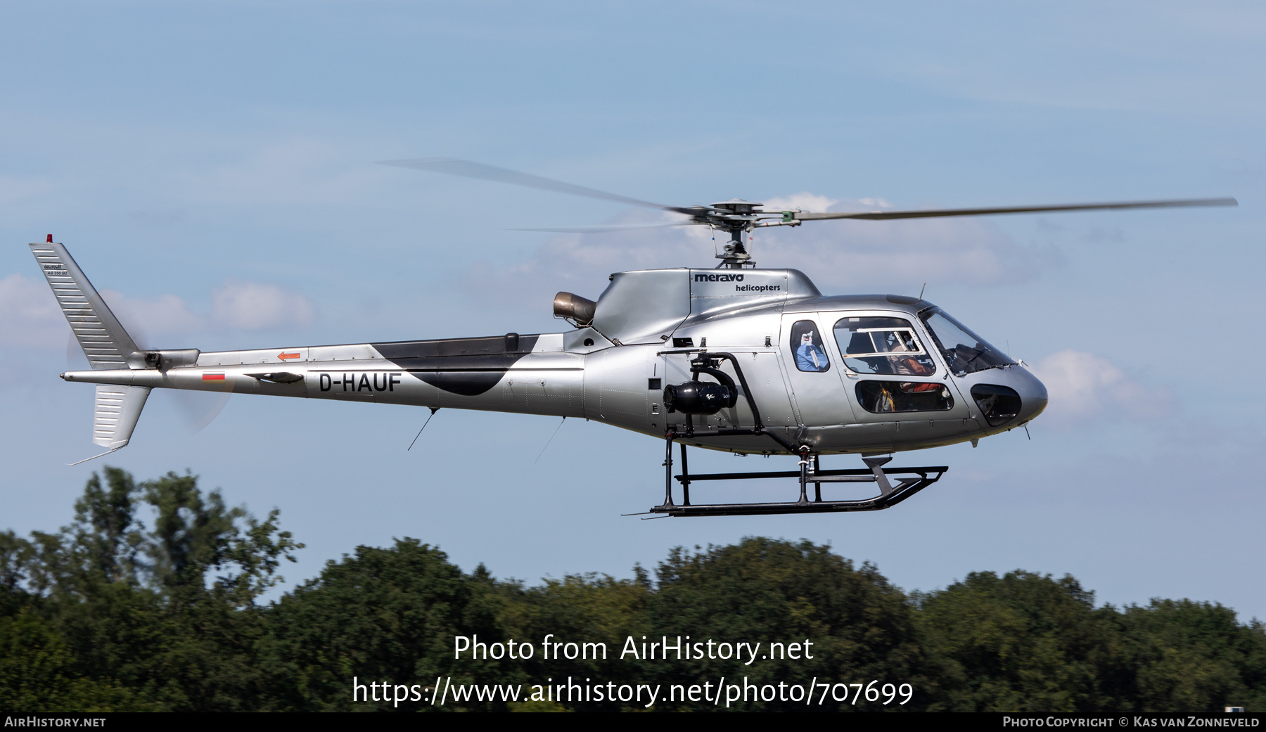 Aircraft Photo of D-HAUF | Aerospatiale AS-350B-2 Ecureuil | Meravo Helicopters | AirHistory.net #707699