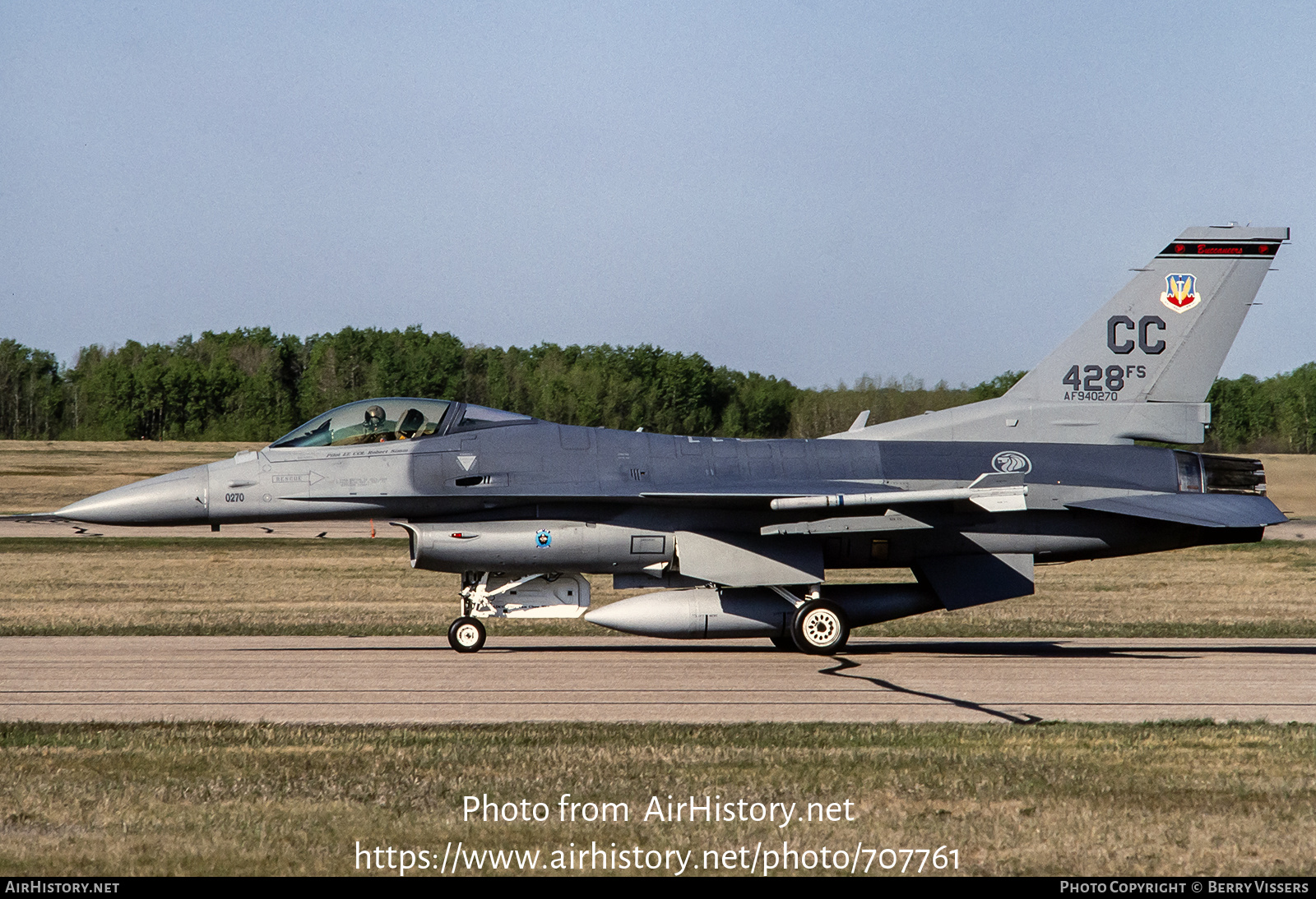 Aircraft Photo of 94-0270 / AF94-270 | General Dynamics F-16CJ Fighting Falcon | USA - Air Force | AirHistory.net #707761