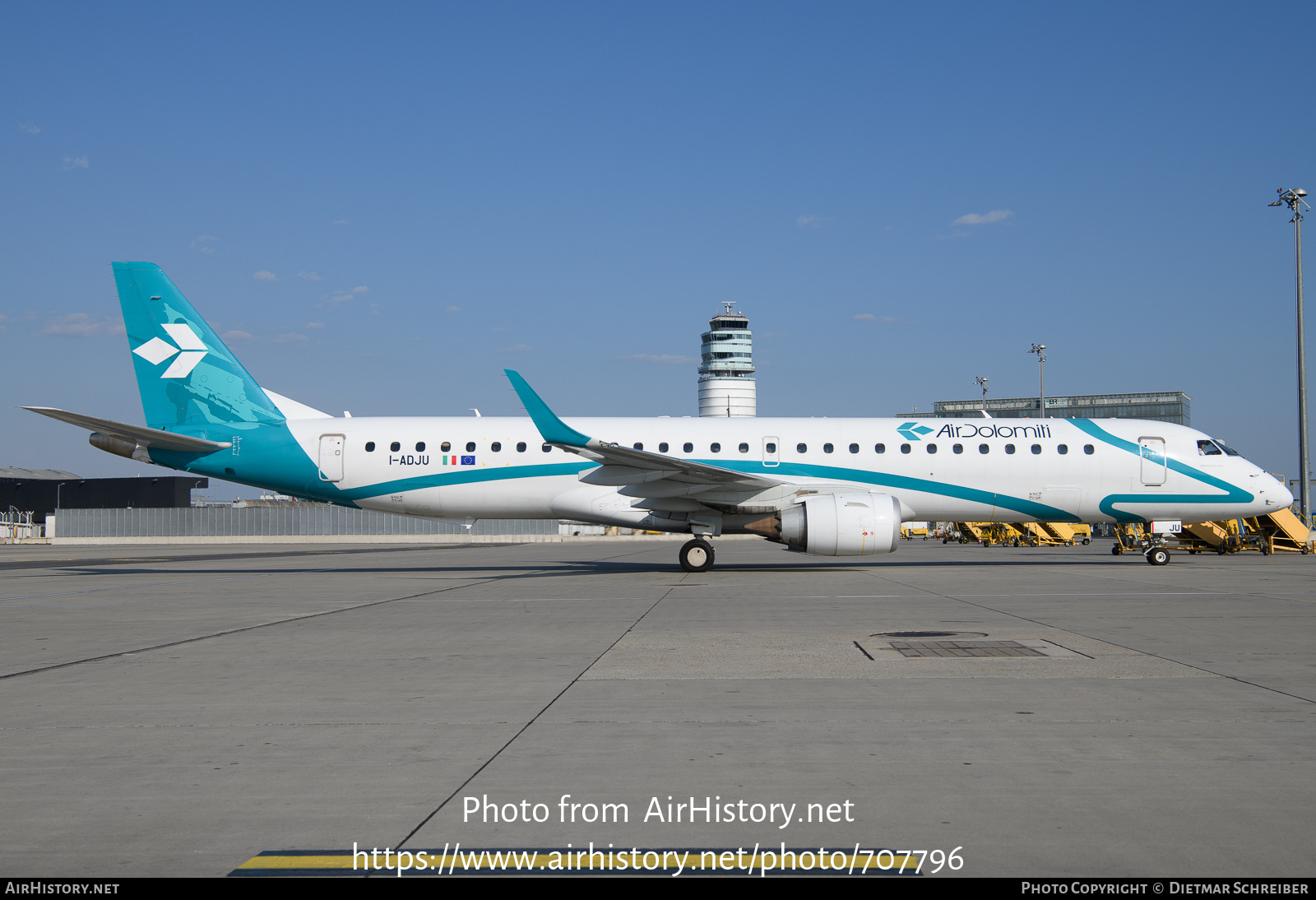 Aircraft Photo of I-ADJU | Embraer 195LR (ERJ-190-200LR) | Air Dolomiti | AirHistory.net #707796