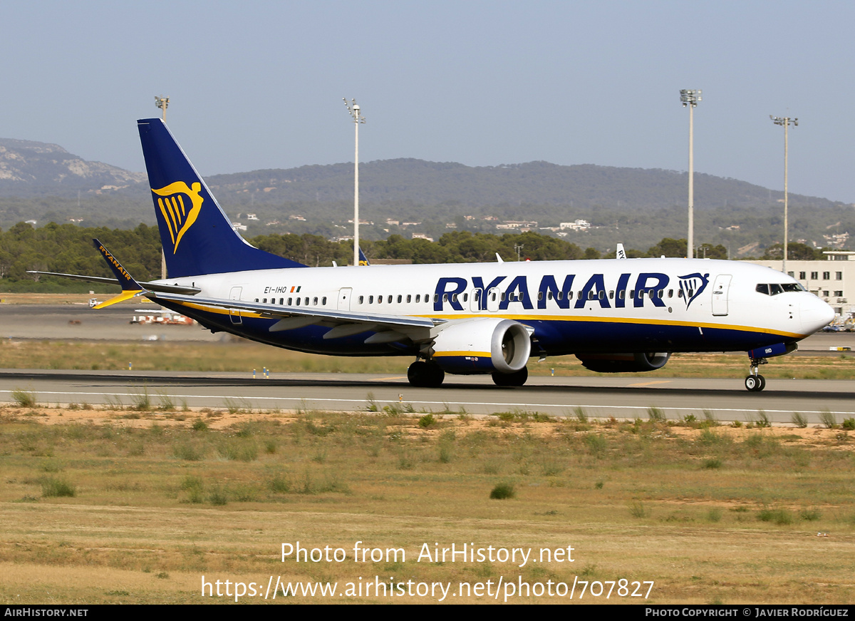 Aircraft Photo of EI-IHO | Boeing 737-8200 Max 200 | Ryanair | AirHistory.net #707827