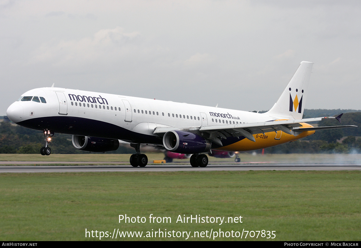 Aircraft Photo of G-OZBR | Airbus A321-231 | Monarch Airlines | AirHistory.net #707835