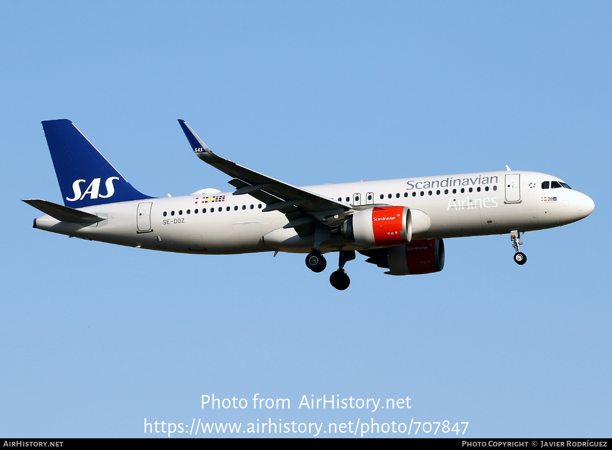 Aircraft Photo of SE-DOZ | Airbus A320-251N | Scandinavian Airlines - SAS | AirHistory.net #707847