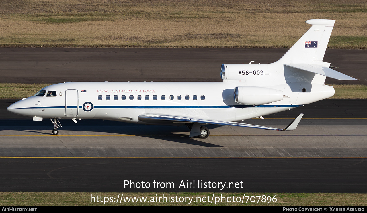 Aircraft Photo of A56-003 | Dassault Falcon 7X | Australia - Air Force | AirHistory.net #707896