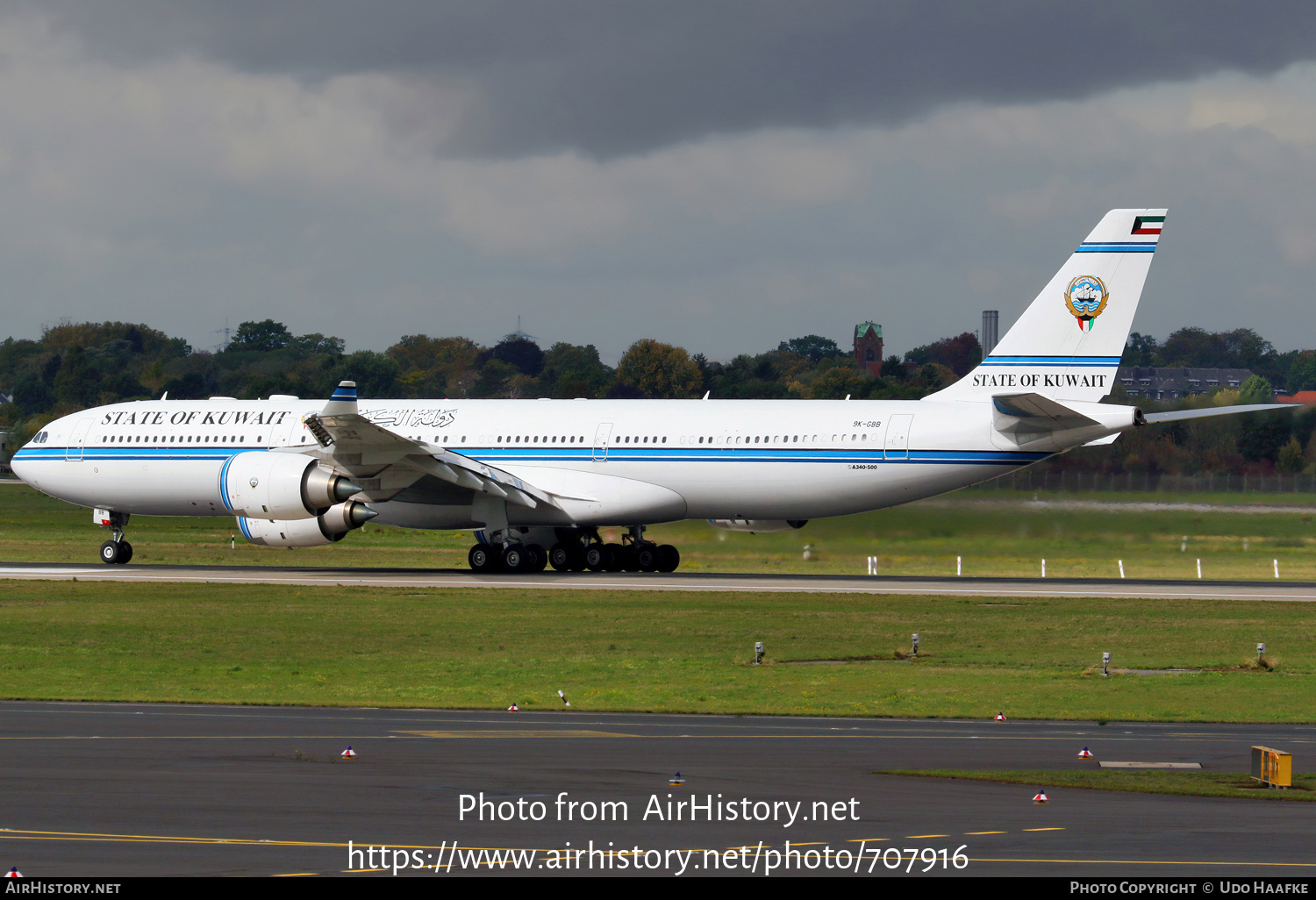 Aircraft Photo of 9K-GBB | Airbus A340-541 | State of Kuwait | AirHistory.net #707916