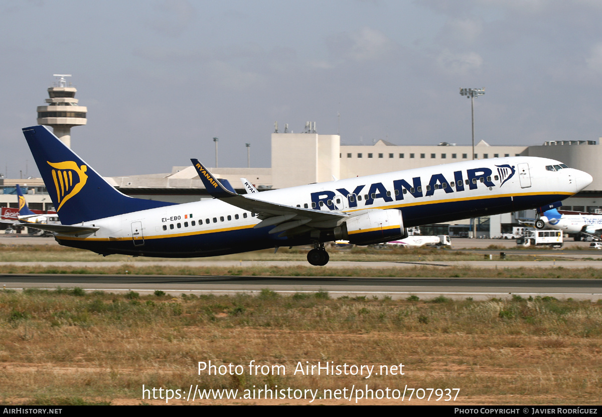 Aircraft Photo of EI-EBO | Boeing 737-8AS | Ryanair | AirHistory.net #707937