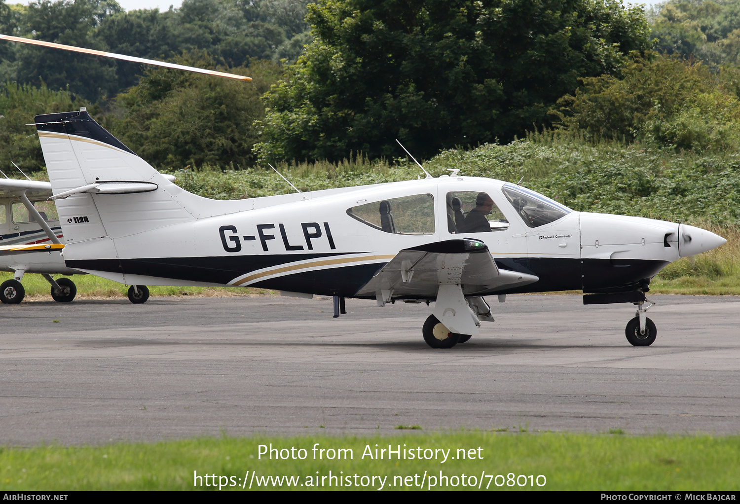 Aircraft Photo of G-FLPI | Rockwell Commander 112A | AirHistory.net #708010